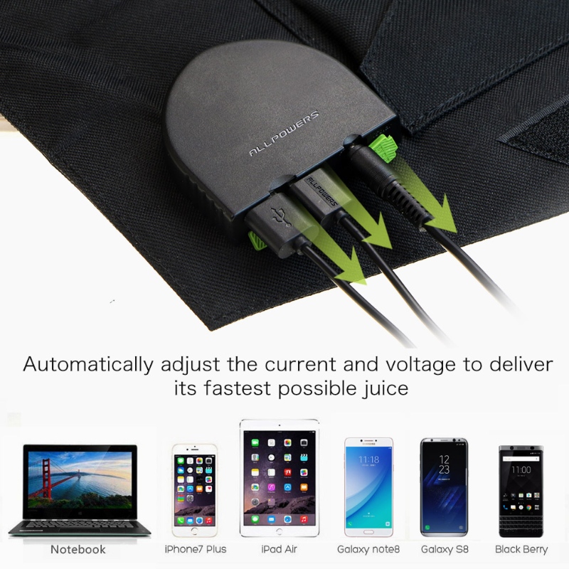 Opvouwbaar zonnepaneel 18V 100W Draagbare Outdoors Solar Charger voor Camping