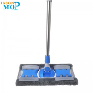 Hoge kwaliteit stalen mop microfiber roestvrijstalen staaf verlengde platte mop vloerreiniging