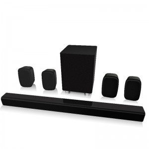 FB-SB55 5.1CH Bluetooth Soundbar Speaker met externe Wired Subwoofer