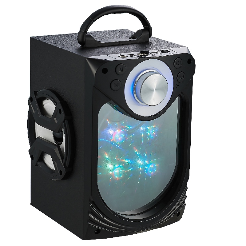 FB-BS034 Draagbare Bluetooth-luidspreker met glazen spiegel&LED-verlichting