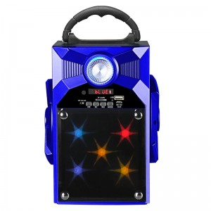 FB-BS8868S Draagbare Bluetooth-luidspreker met glazen spiegel LED-verlichting