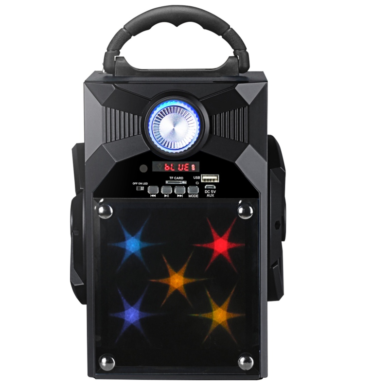 FB-BS8868S Draagbare Bluetooth-luidspreker met glazen spiegel LED-verlichting