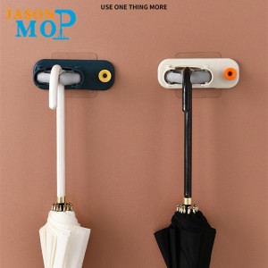 JASONnieuw ontwerp multifunctionele thuiskeuken wandgemonteerde dweil en bezemhouder met sticker