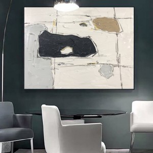 Woonkamer muurschildering hoge kwaliteit handgemaakte wanddecoratie abstract olieverfschilderij