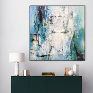 100 handgemaakte aangepaste acryl schilderij canvas abstracte textuur muur decor olie hangend schilderij kunstwerk