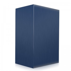 Blauwe metalen crematie-urnen