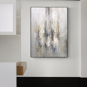 100% dand-geschilderde gouden sierlijke olieverfschilderij op canvas abstracte kunst olieverfschilderij decor schilderij van woonkamer