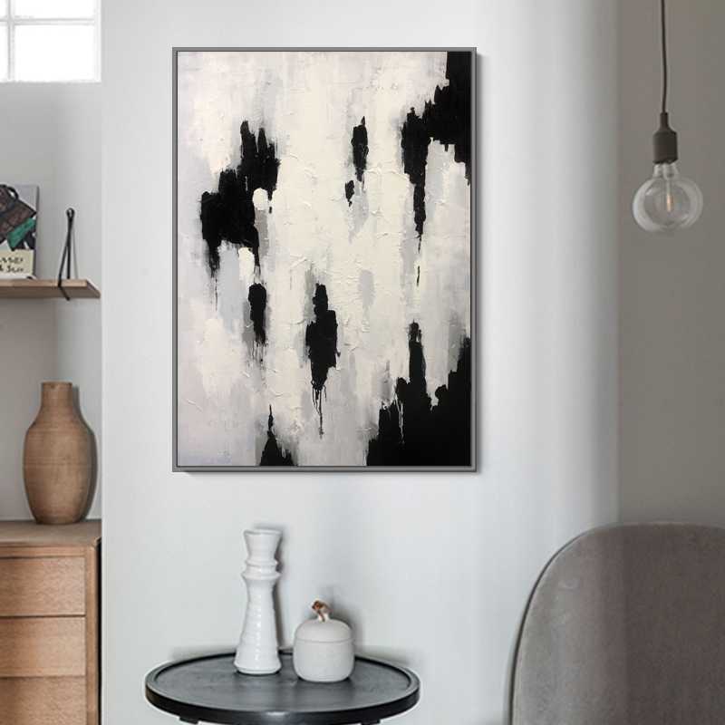 Handgemaakte hedendaagse kunst muur opknoping abstracte olieverfschilderij op canvas voor thuis kantoor decoratie