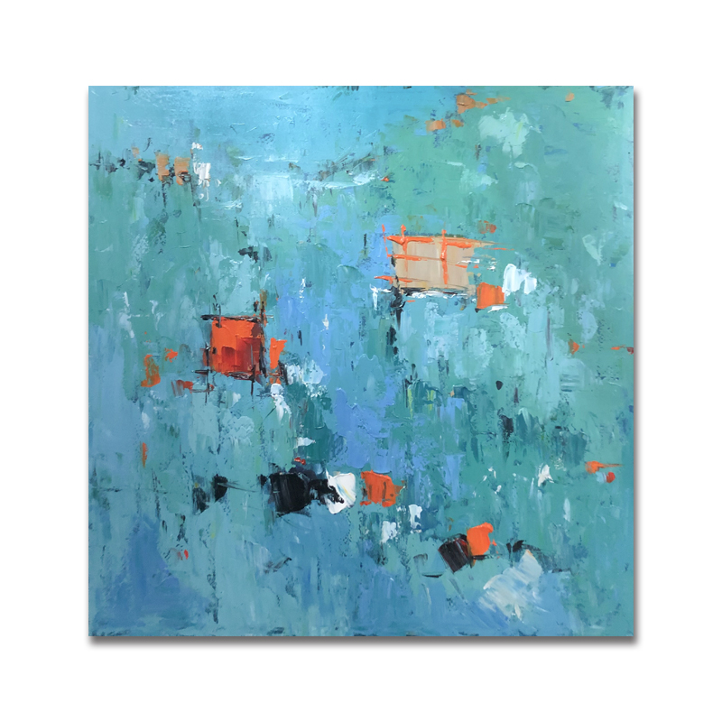 Handgeschilderde olieverfschilderij vierkante canvas abstracte tekening home decoraties voor woonkamer kunst Andere schilderijen Cuadro