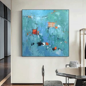 Handgeschilderde olieverfschilderij vierkante canvas abstracte tekening home decoraties voor woonkamer kunst Andere schilderijen Cuadro