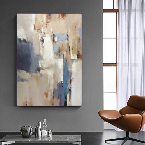 Handgeschilderde huisdecoratie grote maat muurschildering kleurrijke abstracte canvas kunst olieverfschilderij