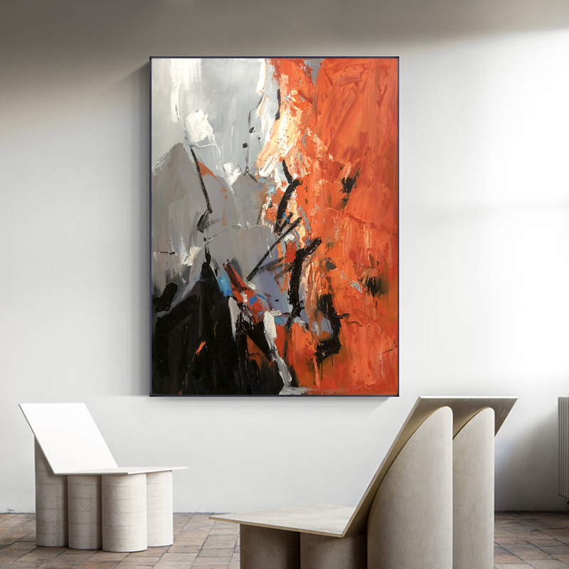 Woondecoratie Originele ontwerp Wall Art Hand gemaakt Abstract canvas olieverfschilderij