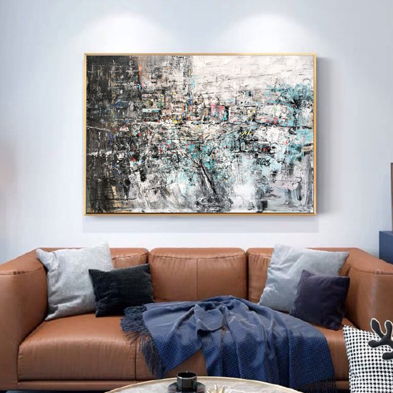 Nieuwe collectie 100% handgemaakte eigentijdse abstracte olieverf Thuis kantoor decoratie kunstwerk