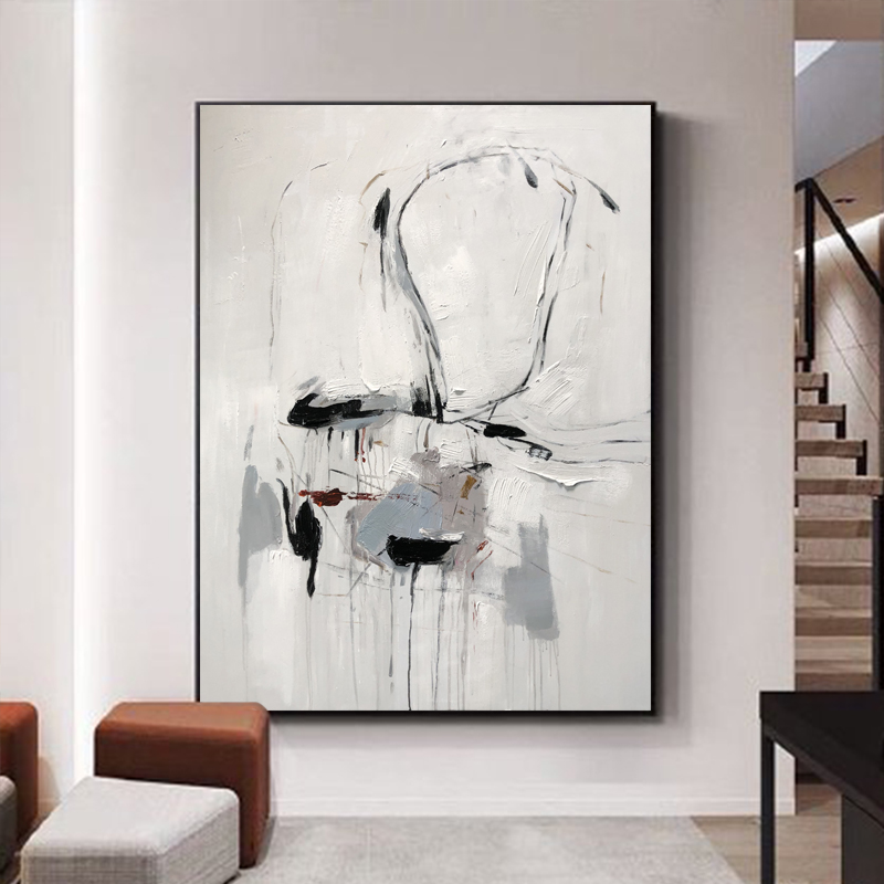 100% handgemaakte olieverfschilderij eenvoudig abstracte hedendaagse handgeschilderde woonkamer decoratieve kunst werk