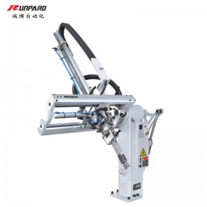 Schuine arm machine spuitgieten machine kleine afhandeling mechanische arm plastic plastic spuitmond automatisch verwijderen manipulator maatwerk