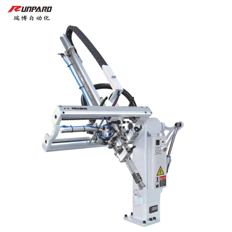 Schuine arm machine spuitgieten machine kleine afhandeling mechanische arm plastic plastic spuitmond automatisch verwijderen manipulator maatwerk