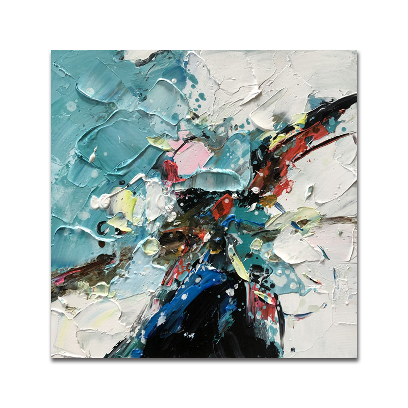 Hedendaags hotel hand canvas abstracte foto olieverfschilderijen wandkunst decor voor woonkamer decoratieve minimalistische schilderkunst