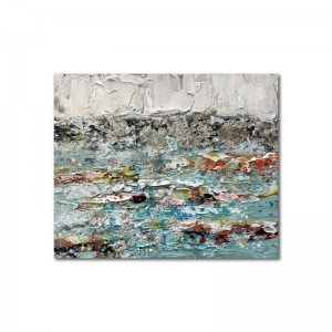 Abstracte kunststof frame canvas pure handgeschilderde andere muur kunst olieverfschildering afbeelding