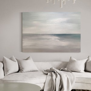 Handgeschilderde abstracte muur canvas kunst canvas zeecape wall art olieverfschilderijen