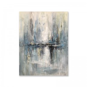 Abstracte kunststof canvas muur decor pure hand geschilderd china olieverf voor woonkamer decor