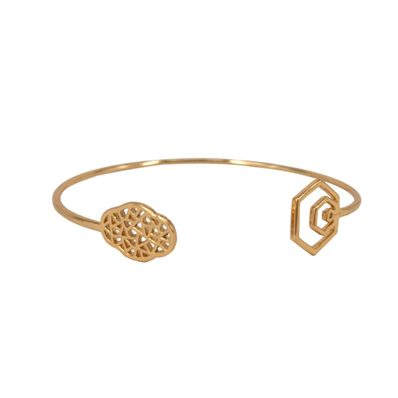 Begonia bloem open armband