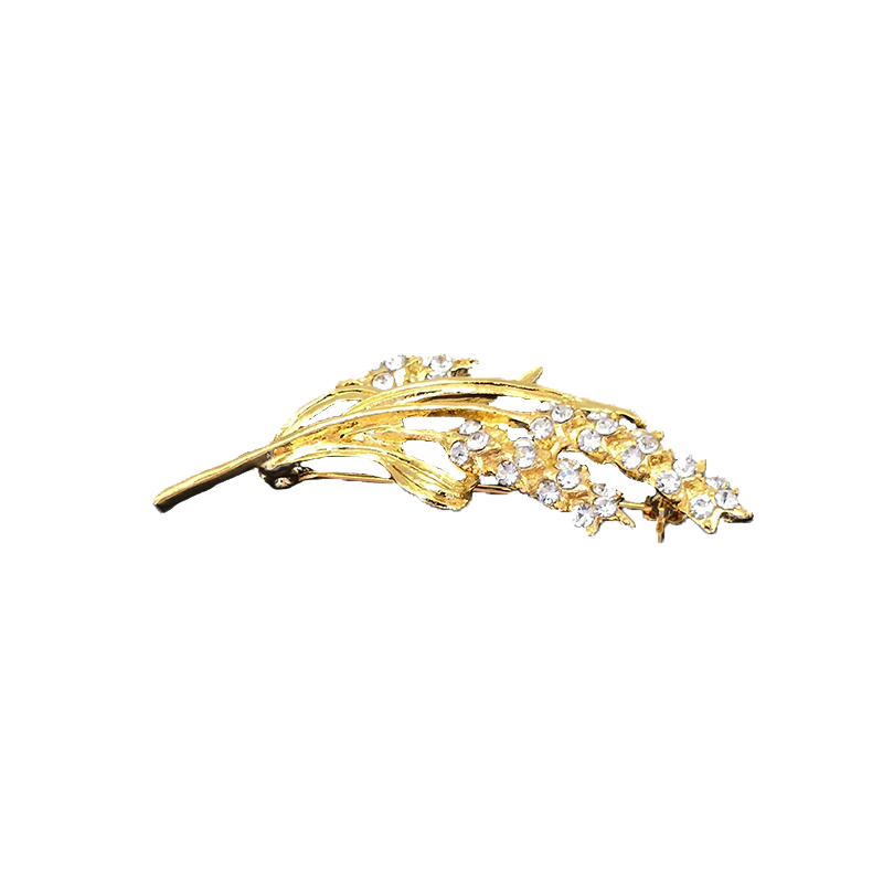 Gouden tarwe broche