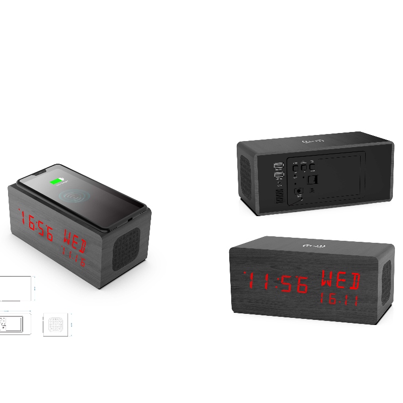 FB-CR8J780X Bluetooth-klokradio met Qi draadloze oplader
