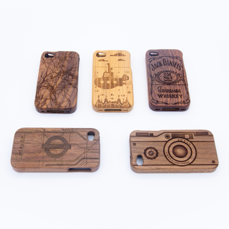 Houten telefoonhoesje