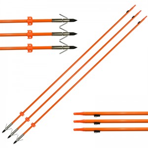 110021-og ELONG OUTDOOR OD8MM 32Inch Bowfishing Arrow Fiberglass Shaft Boogschieten Vissen met behulp van