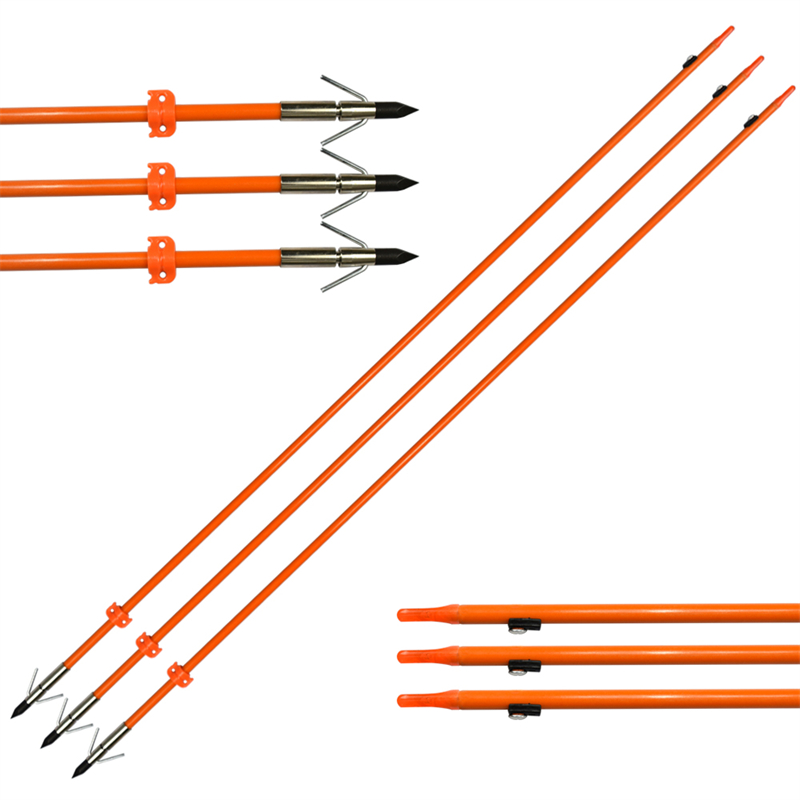 110021-og ELONG OUTDOOR OD8MM 32Inch Bowfishing Arrow Fiberglass Shaft Boogschieten Vissen met behulp van