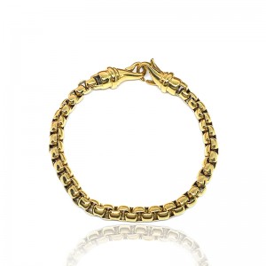 Europese en Amerikaanse mode roestvrij staal vergulde royale parelketting, armband