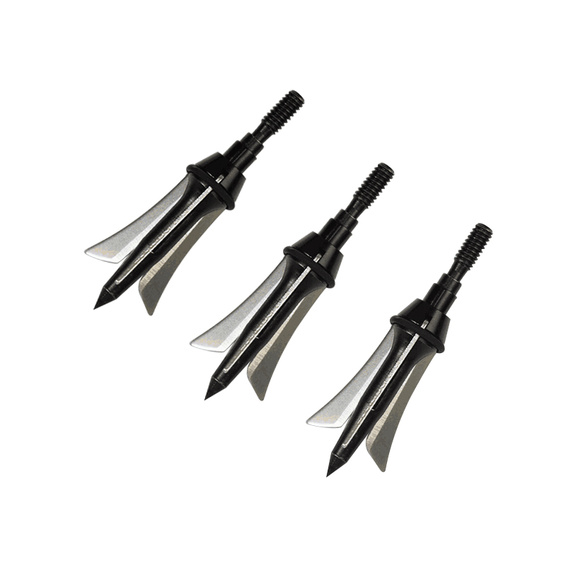 Nika Boogschieten 15B022 3 Blades Broadhead met roestvrijstalen messen kruisboog jacht pijlpunten