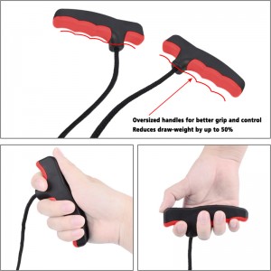 NIKA BOCKERY 454002-06 Crossbogen Touw Dubbele Handgreep Kruisbogen Touw Cocker Aid Cocking String Tool