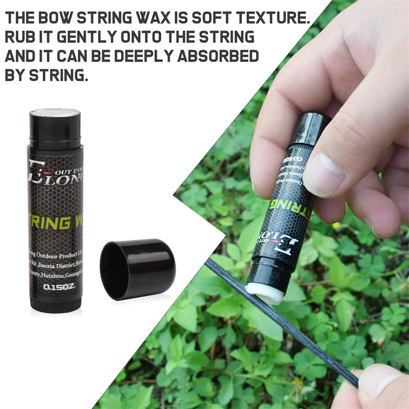 Elong Outdoor 28002 Bow String Wax Snaren Bescherming Waterdichte boogschieten Bowstring Wax verminderen wrijving en het voorkomen van rafelen