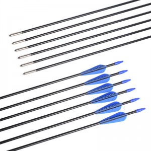 Elong Outdoor 110099 ID5mm 28 inch glasvezel pijltijger patroon vaan boogschieten schieten met behulp van