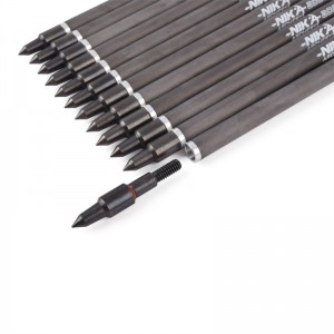 Nika boogschieten 113167-02 ID6.2mm 7.5 inch carbonvezel kruisboog bouten plasticnock boogschieten fotograferen Cobra System adder/R9/RX