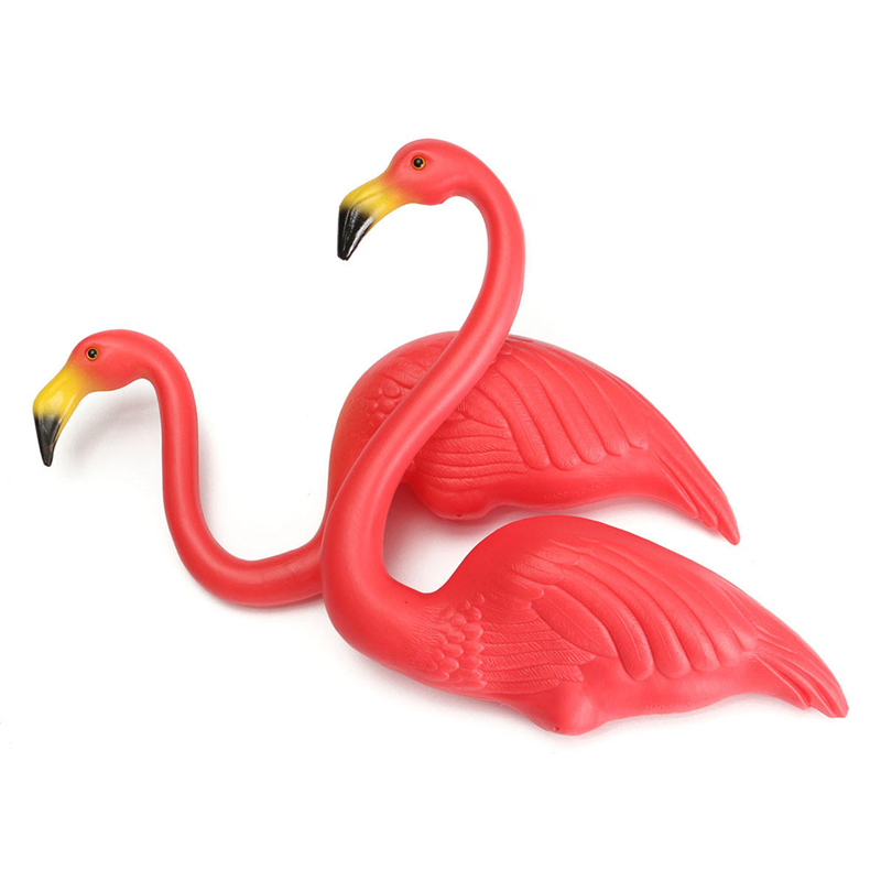 Roze flamingo plastic yard tuin gazon kunst ornamenten retro speelgoed decor