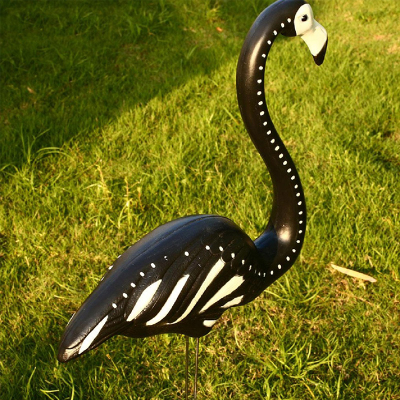 Black Skeleton Yard Flamingos Halloween Plastic Flamingos Gazon Decor Ornamenten Zombie Gazon Ornament