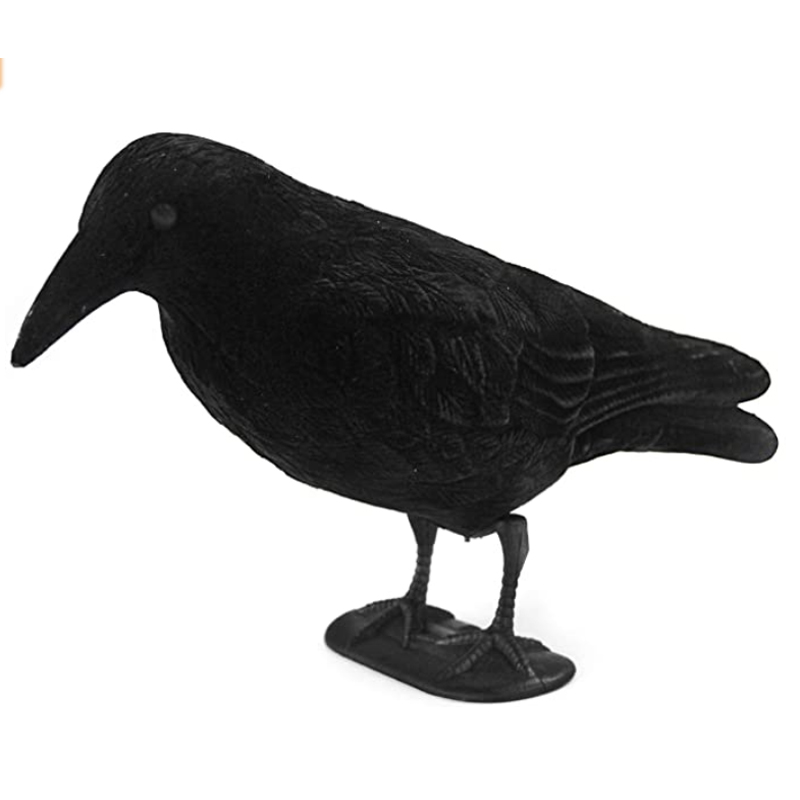 Guguluza Stand Full Body Flocking Crow Coy Hunting Plastic Black Crow Coyss Hallows \\\\\\\\\\\\\\ 's Day Decor W/feet Stake, Tuindecoratie