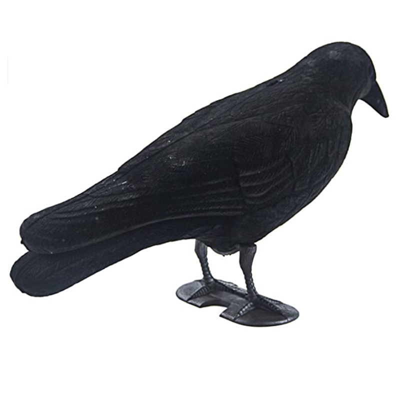 Guguluza Stand Full Body Flocking Crow Coy Hunting Plastic Black Crow Coyss Hallows \\\\\\\\\\\\\\ 's Day Decor W/feet Stake, Tuindecoratie