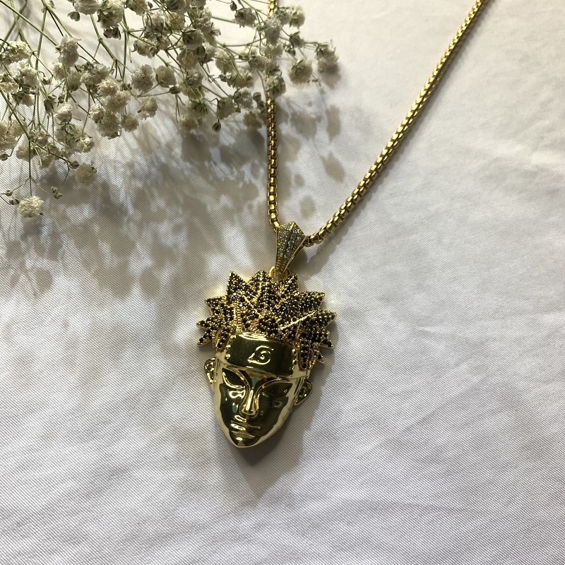 Trendontwerp Hoge Kwaliteit Zirkoon Messing Collier Hangers Mode Ketting Cartoon Personages Hangers