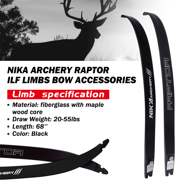 NIKA BOCKERY 270007 25H @ 68Inch ILF Boogschieten Recurve Bow Lemb voor Recurve Bow Set Target Jacht en Fotograferen