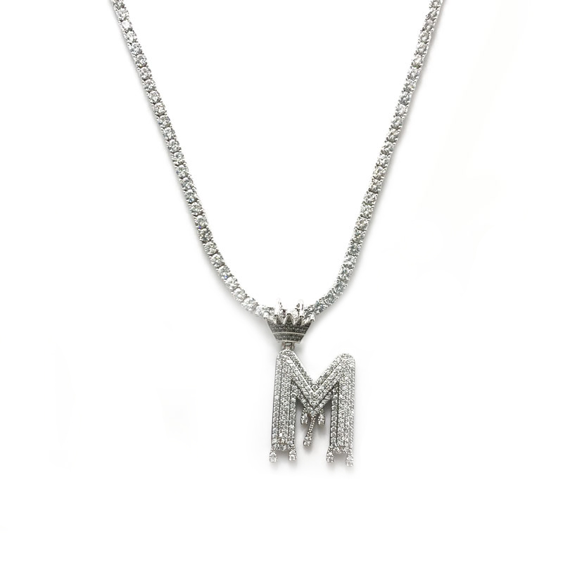 Hangers Nieuw ontworpen brieven ingelegd met zirkoon hanger sieraden mode-sieraden