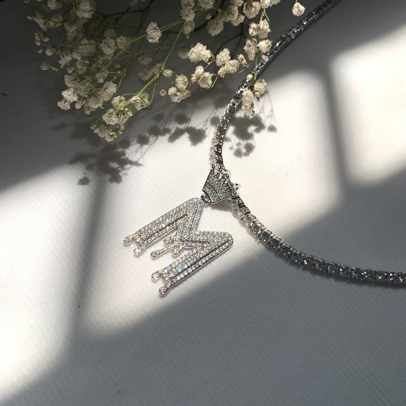 Hangers Nieuw ontworpen brieven ingelegd met zirkoon hanger sieraden mode-sieraden