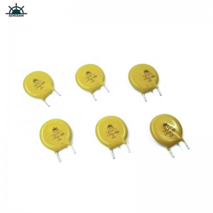 Fabrikant China bestond producten, geel gesneden korte knik MOV-weerstand14mm 14d471 470V varistor mov