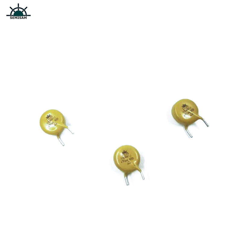 China Originele fabrikant passieve elektronicacomponenten, geel MOV 10mm HVR10D681K zinkoxide varistor