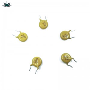 China Originele fabrikant passieve elektronicacomponenten, geel MOV 10mm HVR10D511K Zinkoxide-varistor