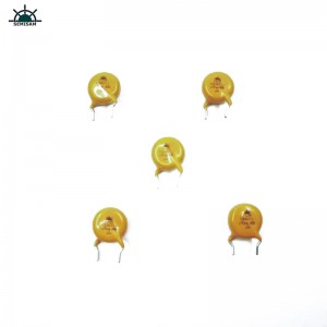 China ODM Passieve Electronics-componenten, Gele Mov 10mm HVR10D621K Zinkoxide-varistor