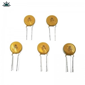China ODM Electronics Componenten, Geel MOV 20mm HVR20D561K Zinkoxide-varistor voor huishoudelijke apparaten