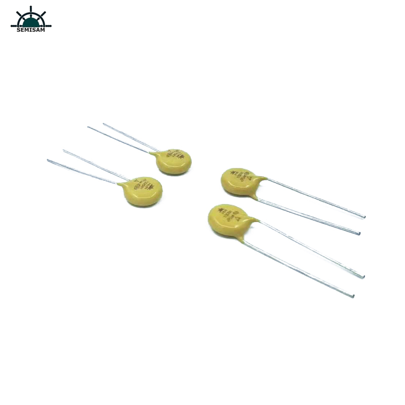 China ODM Electronics Components, Geel MOV 10mm 10D561 560V zinkoxide-varistor (MOVMETAL OXIDE-varistor)